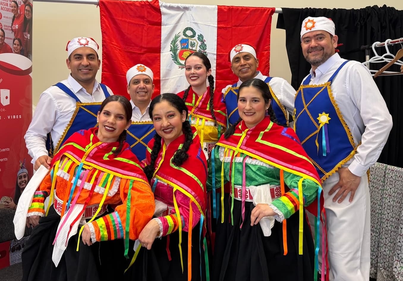 Peru Baila performers in traditional dress at a cultural event